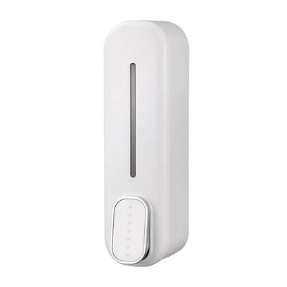 Wall Mount Hand Liquid Shampoo Shower Gel Dispenser for Hotel Bathroom White